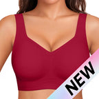 OEAK Women Jelly Bras Wirefree Full Coverage No Underwire Everyday Bras Comfortable Wireless Padded Tshirt Bra